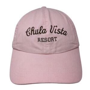 Chula Vista Resort Strapback Baseball Cap Pink One Size Adjustable Imperial